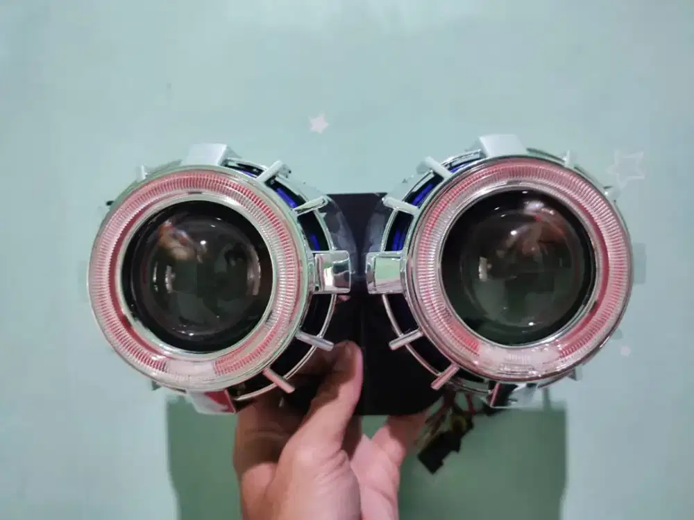 LAMPU PROJIE XENON 3inch ANGEL EYES BEKAS MURAH BAGUS
