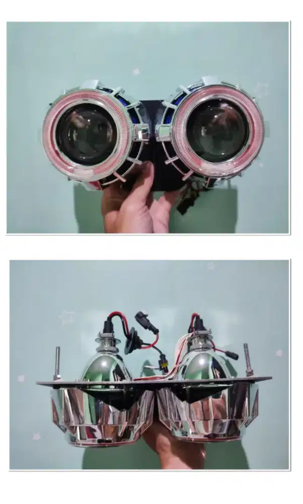 LAMPU HID PROJIE 3INCH ANGEL EYES BEKAS TAPI BAGUS