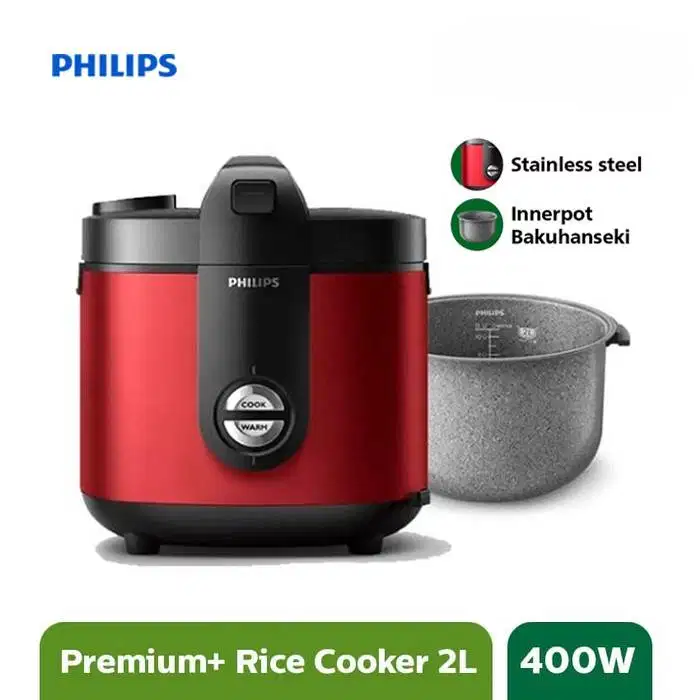 Rice Cooker 2 Ltr Original PHILIPS HD3138 Premium Plus preloved