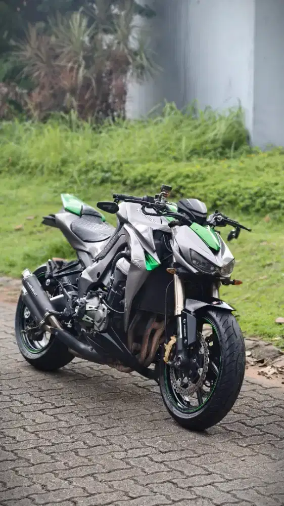 Kawasaki Z1000 Sugomi Green SE 2016, Modif banyak, Full oke, mulus