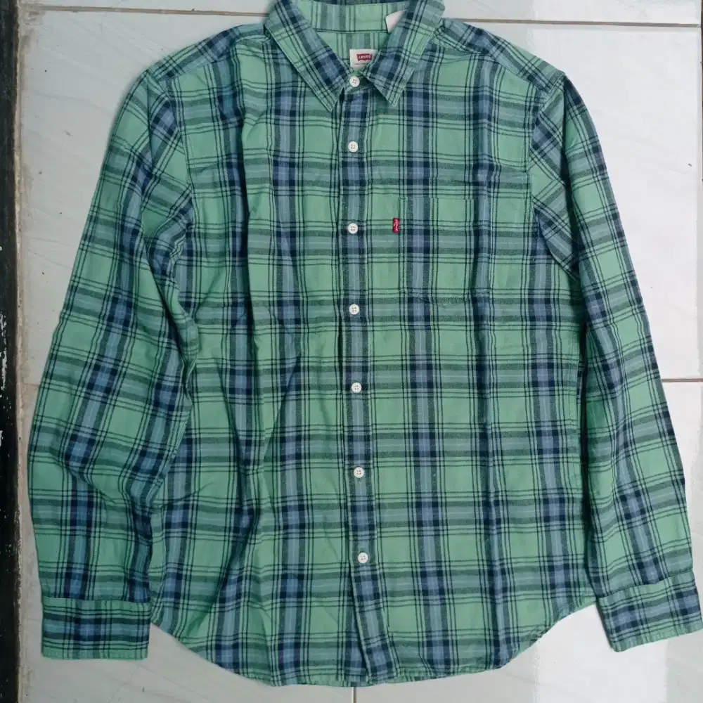 Kemeja flanel levis original made in india