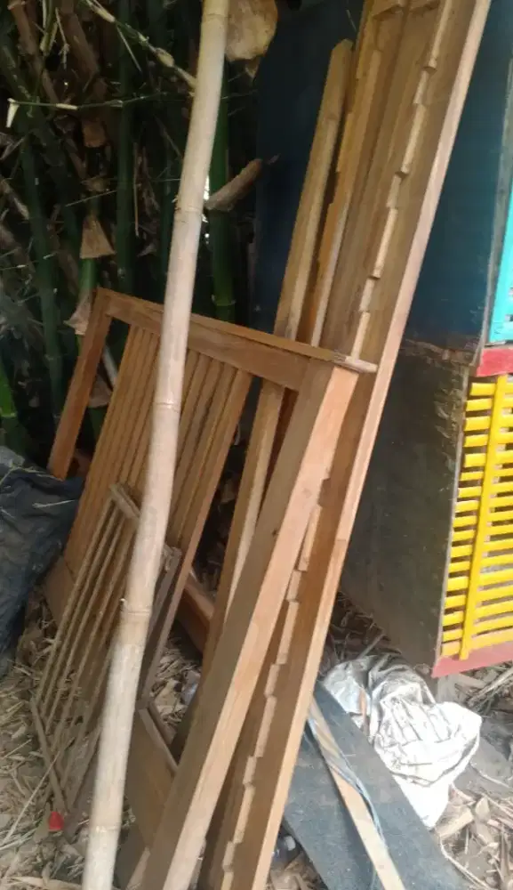 Tempat tidur kayu jati murah bu