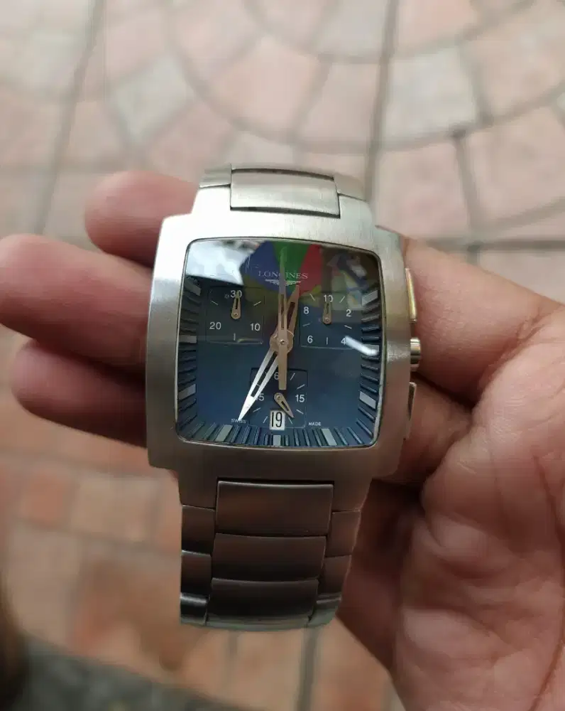 Jam Tangan Longines Oposition Chronograph Blue