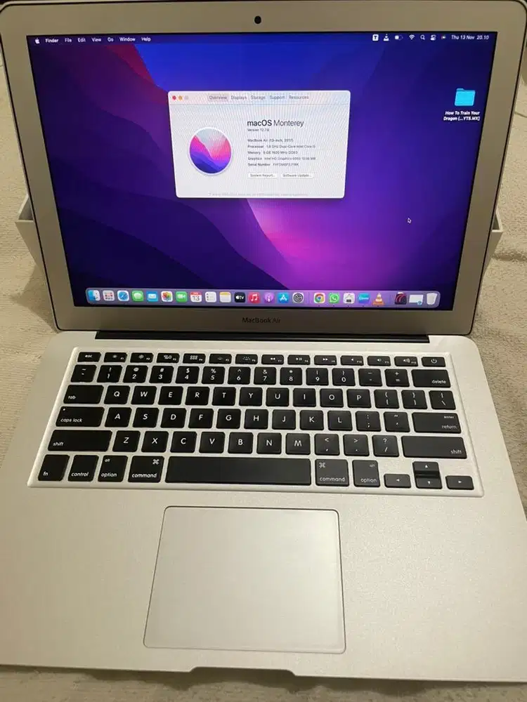 MacBook Air 13 inch 2017 ram 8/128gb mulus fullset grs resmi Iboz