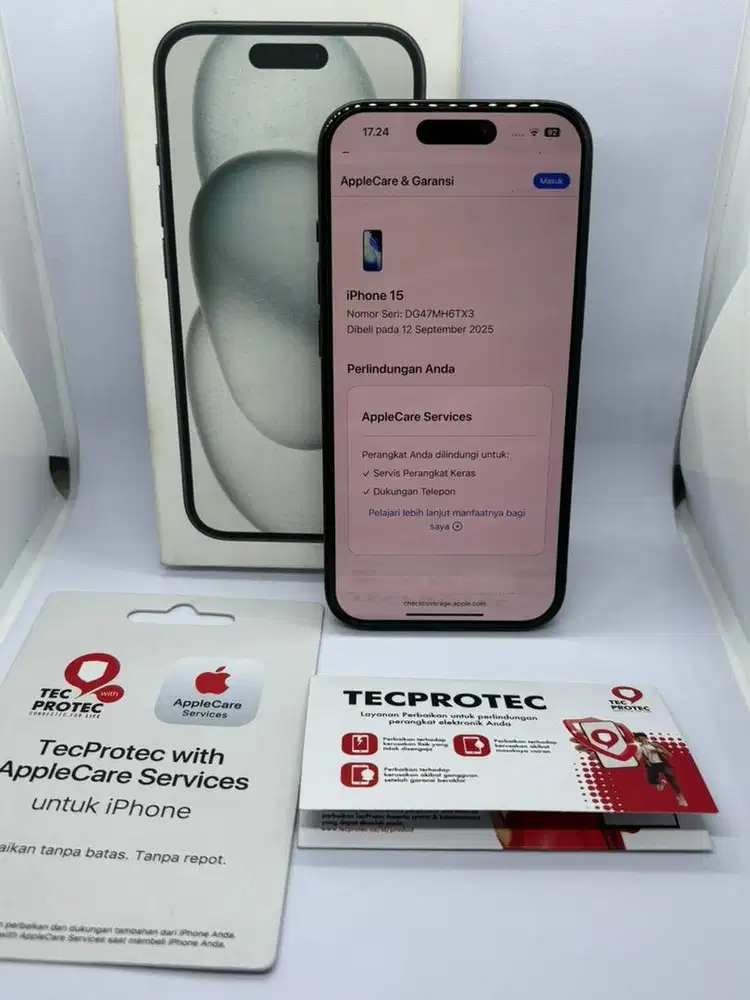 Iphone 15 Black 256Gb Ibox (garansi on september 2026)
