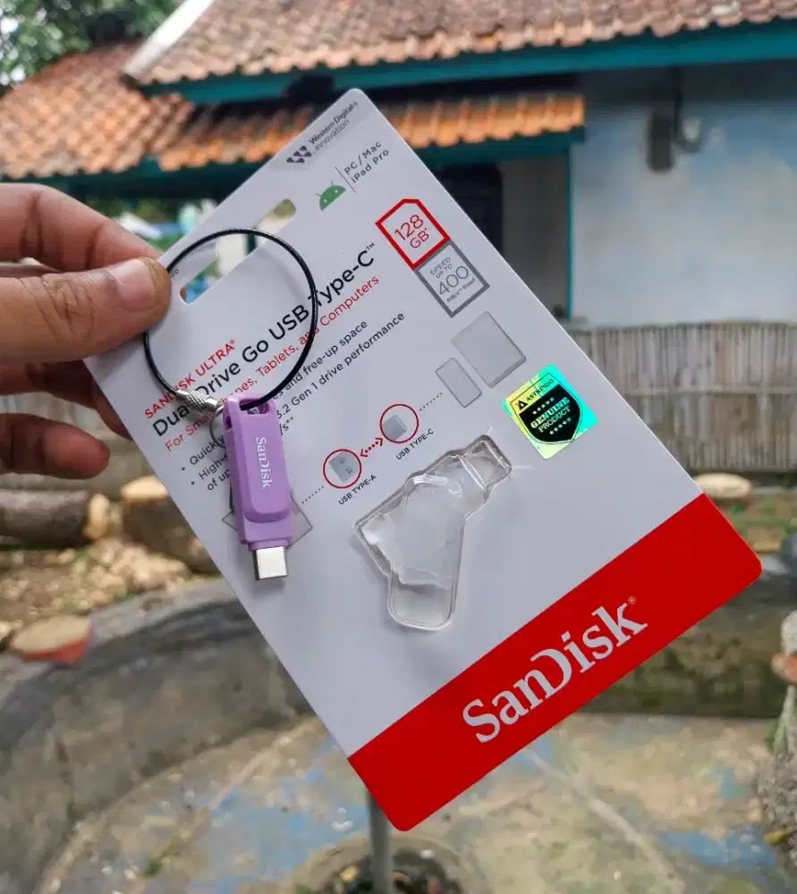 Sandisk OTG 128GB [400Mbps] Ultra Dual Drive GO USB 3.2 to Type-C