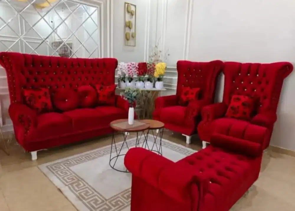 Sofa Syahrini 3.1.1 + Puff Perahu & Meja