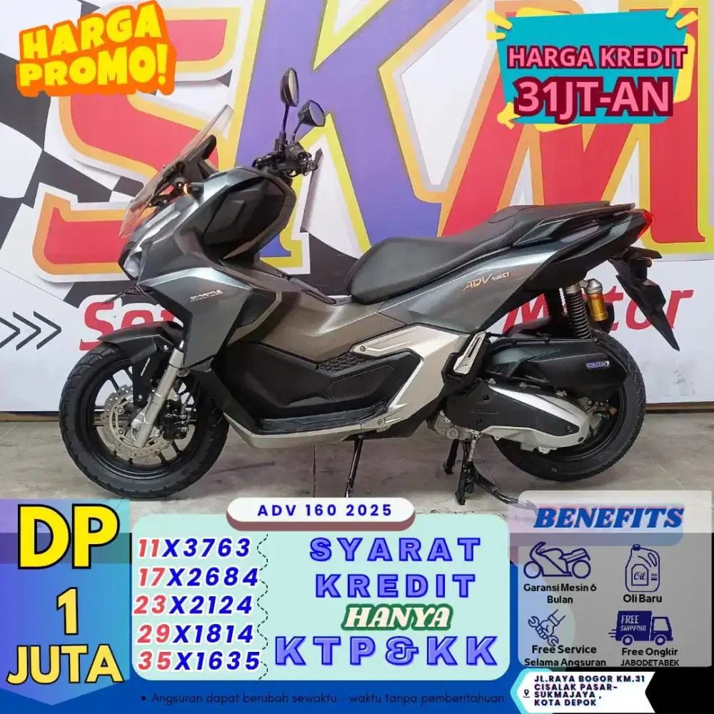 ( adv 160 2025 dp1juta km low syarat kk dan KTP