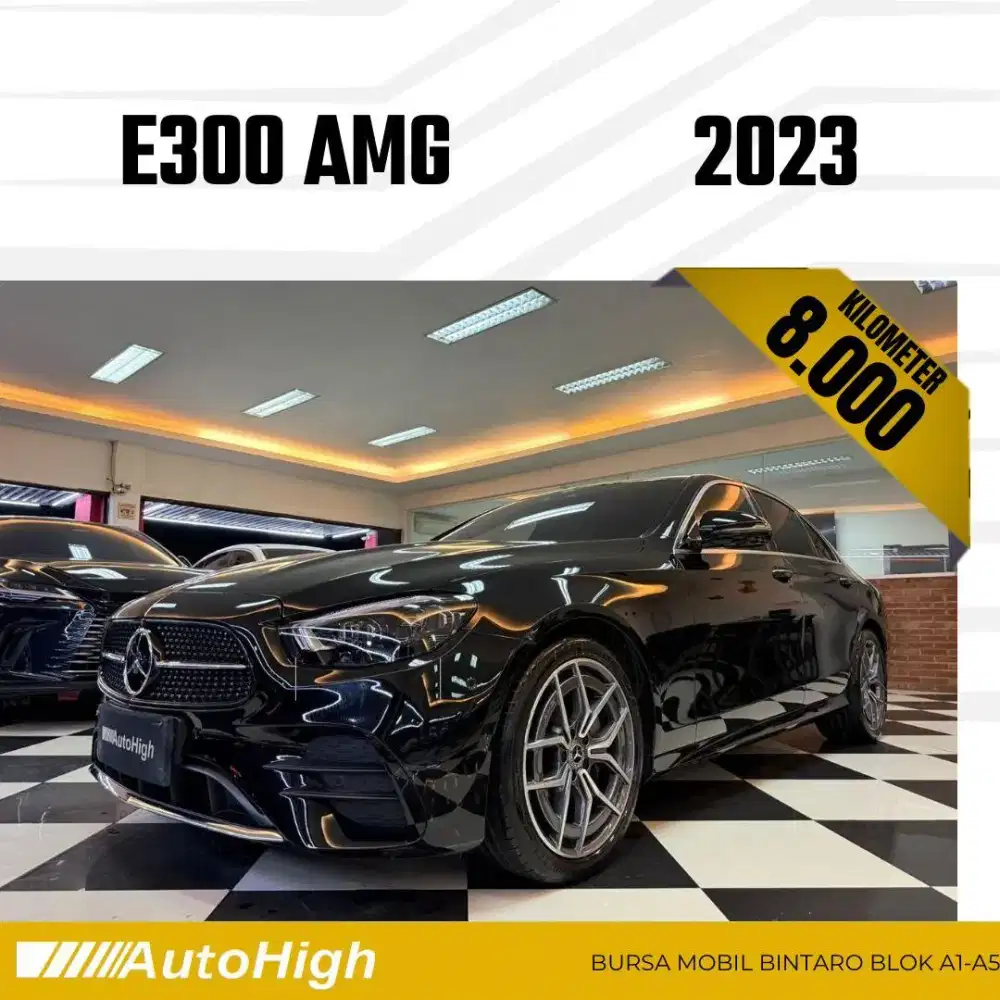 DP10% [Km8.000] E300 AMG 2023 Black Reg 2022 #AUTOHIGH