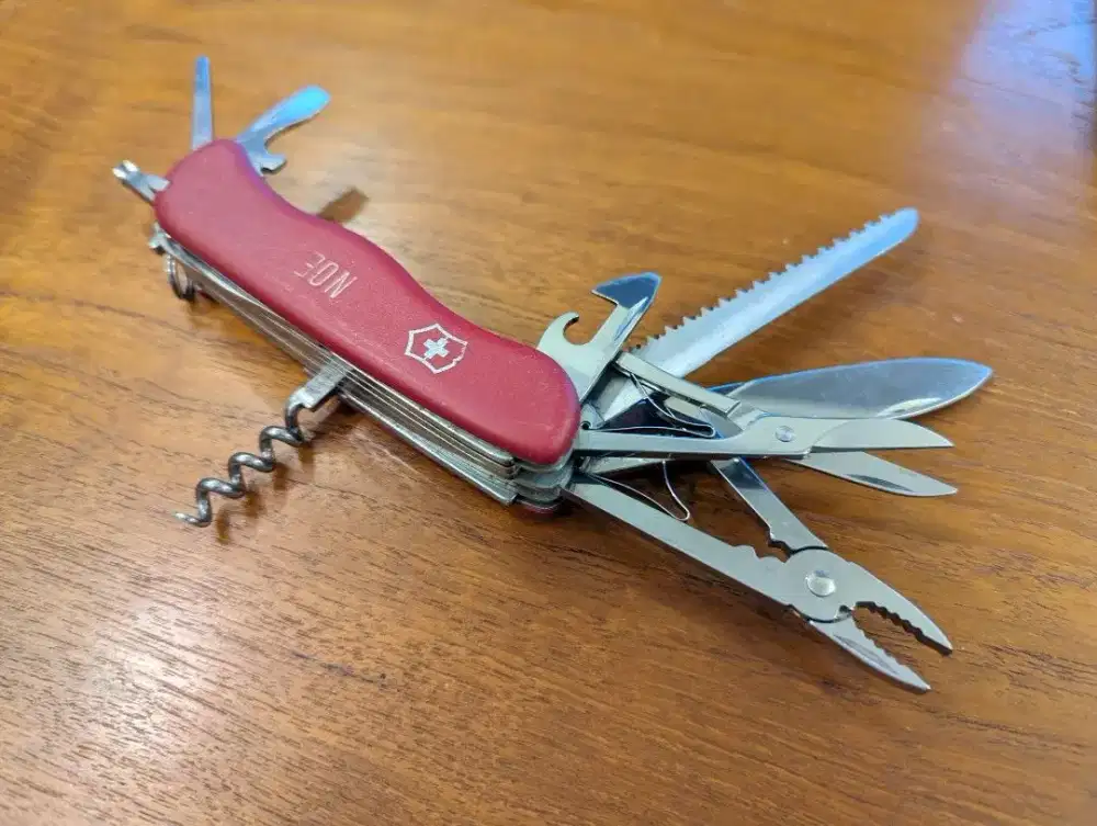 Victorinox Hercules 111mm Red Swiss Army Pisau Multi Tools