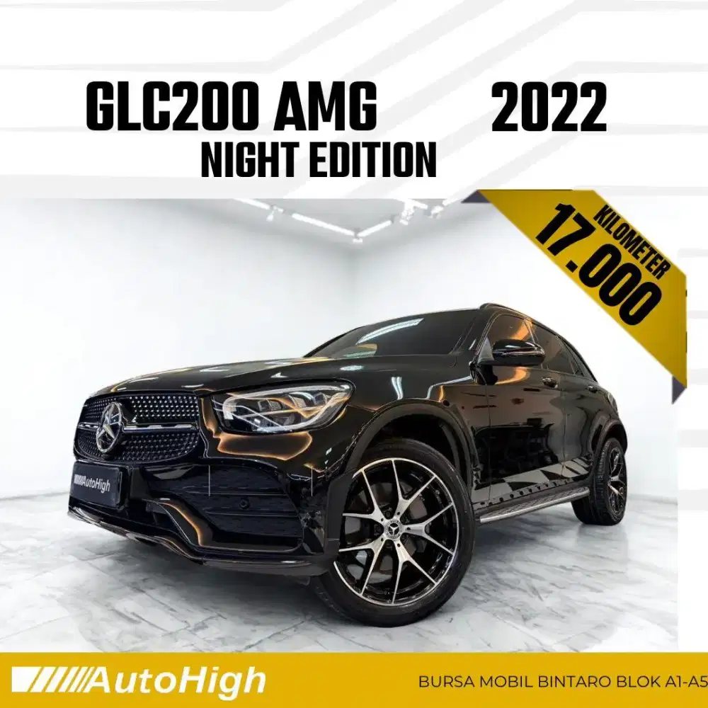 DP10% [Km17.000] GLC200 AMG 2022 Black / GLC 200 Reg 2023 #AUTOHIGH