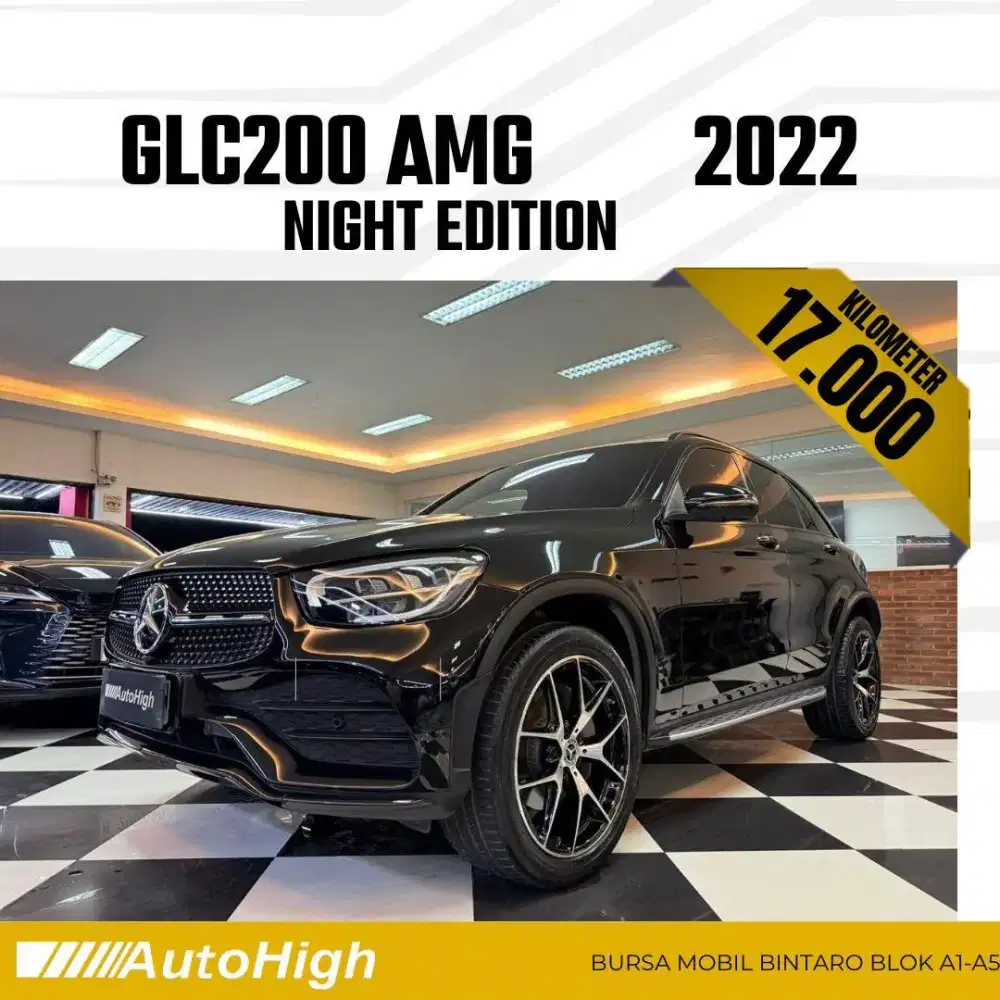 DP10% [Km17.000] GLC200 AMG 2022 Black / GLC 200 Reg 2020 #AUTOHIGH
