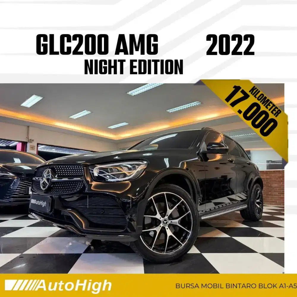 DP10% [Km17.000] GLC200 AMG 2022 Black / GLC 200 Reg 2020 #AUTOHIGH