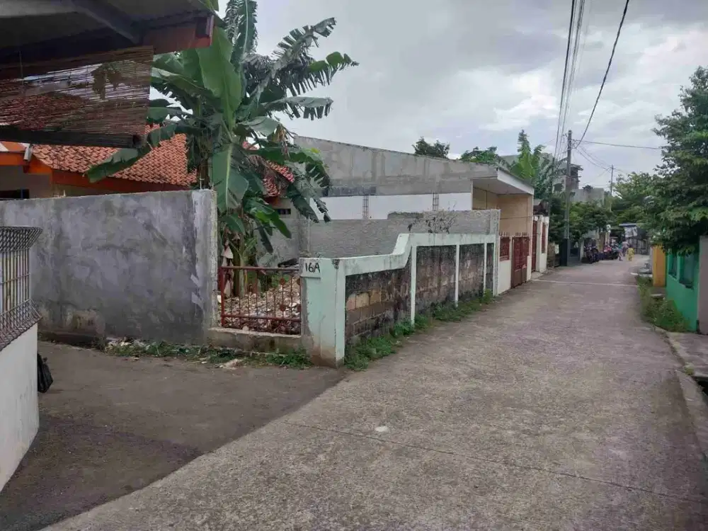 Tanah hook perkampungan abadijaya Sukmajaya Depok