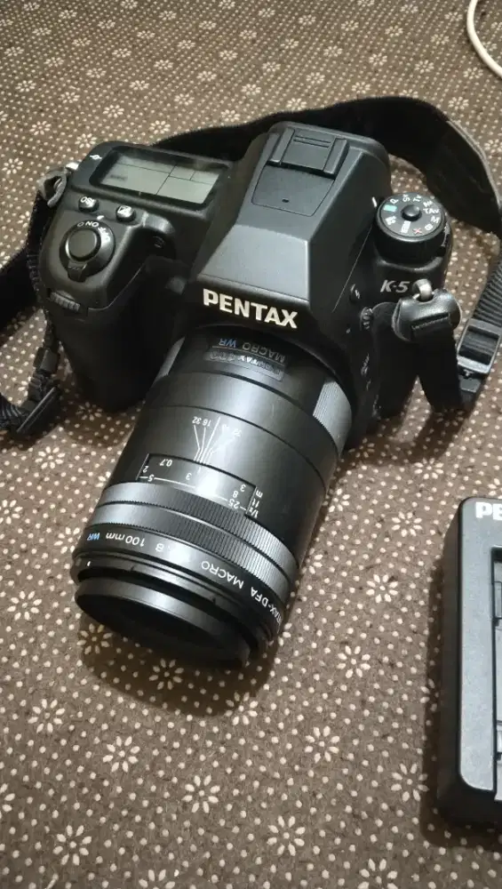 Pentax k5 kondisi normal minus LCD vignet