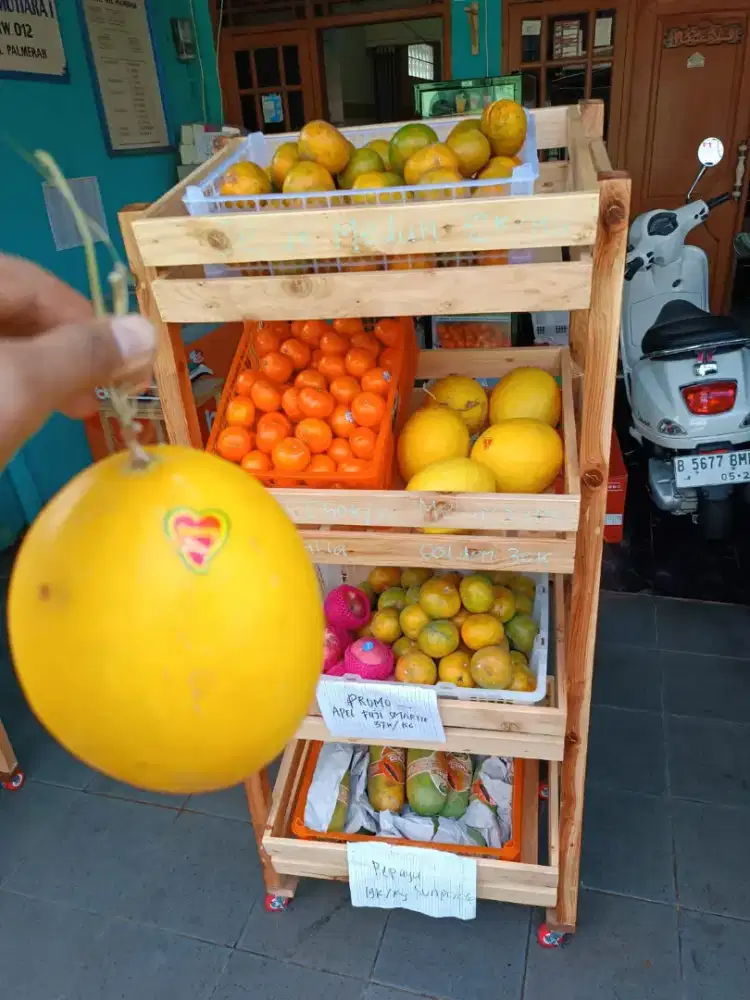 Rak Buah 4 susun jati belanda 500k nego halus