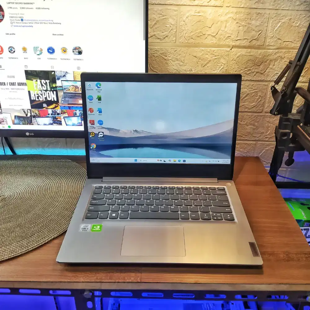 Laptop Gaming Lenovo ideapad 3 Intel core i5 Gen 10 Vga nvidia mx330