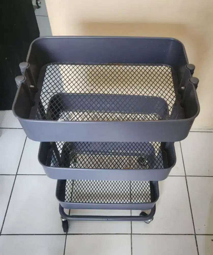 Ikea Raskog Trolley warna abu