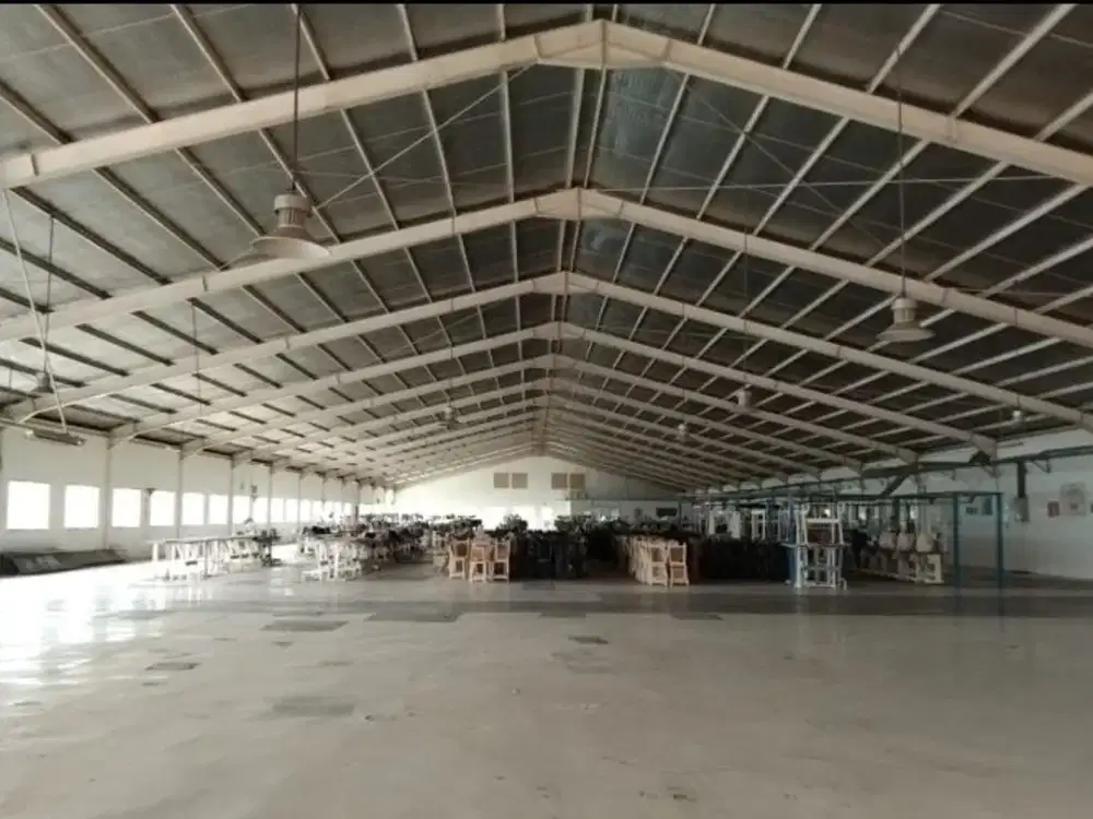 DIJUAL: Pabrik Garmen on Jalan Mercedes Benz, Bogor Lokasi: Cicadas Village, Gunung Putri District, Bogor Regency