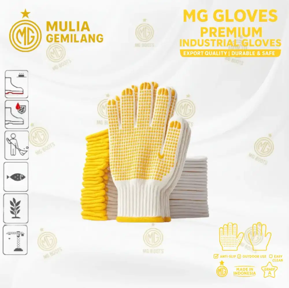 Sarung tangan dotting kerja proyek