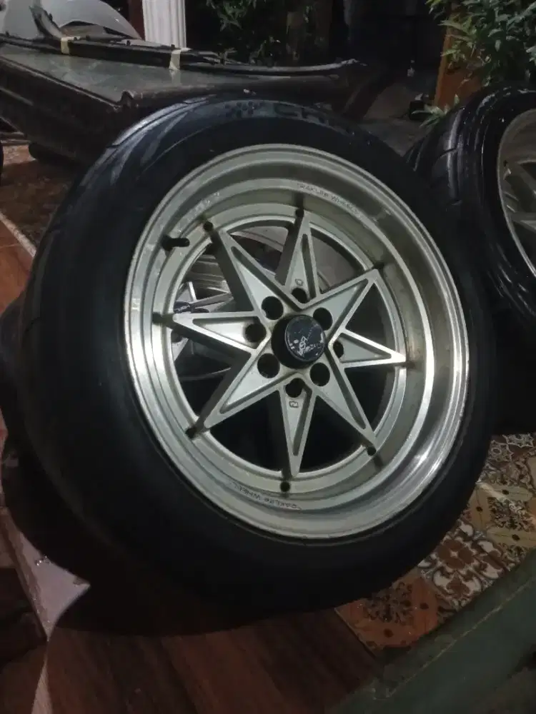 Velg Equip R16 brio, agya, ayla, jazz, livina 4X100/114 Double PCD