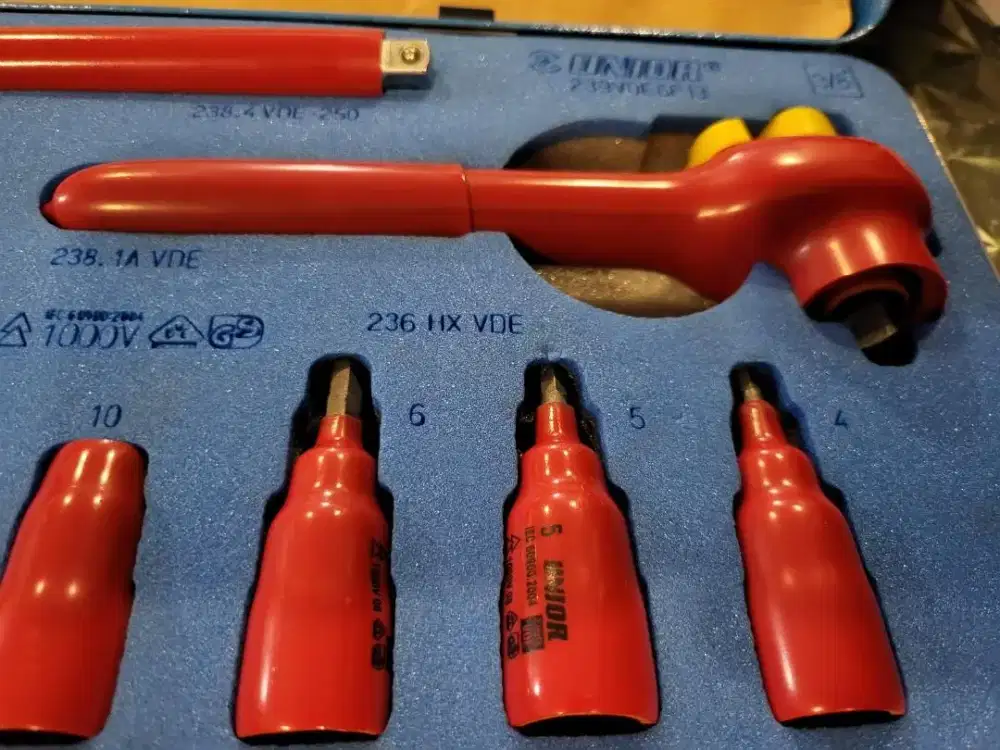 Unior Kunci Sok Socket Insulated Insulasi Liatrik Tools VDE