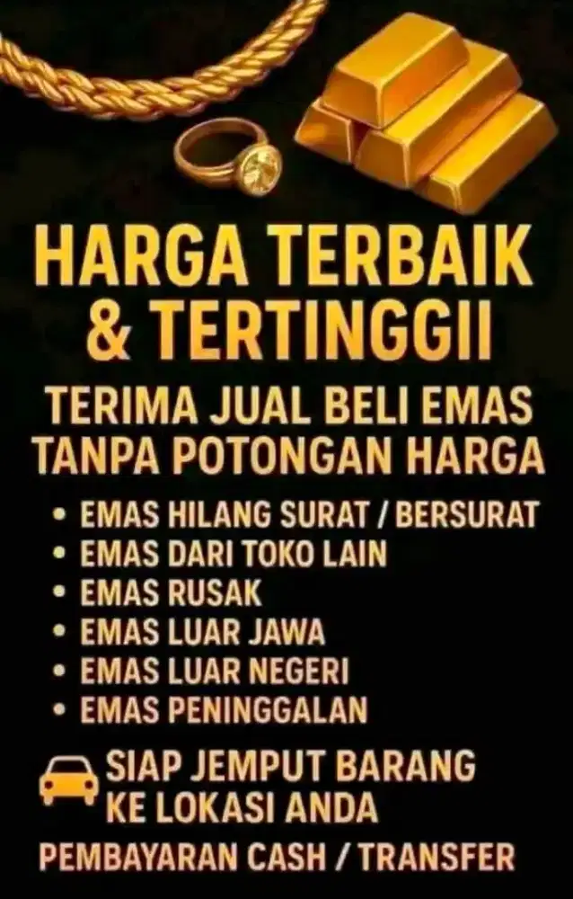 Terima jual emas harga tinggi