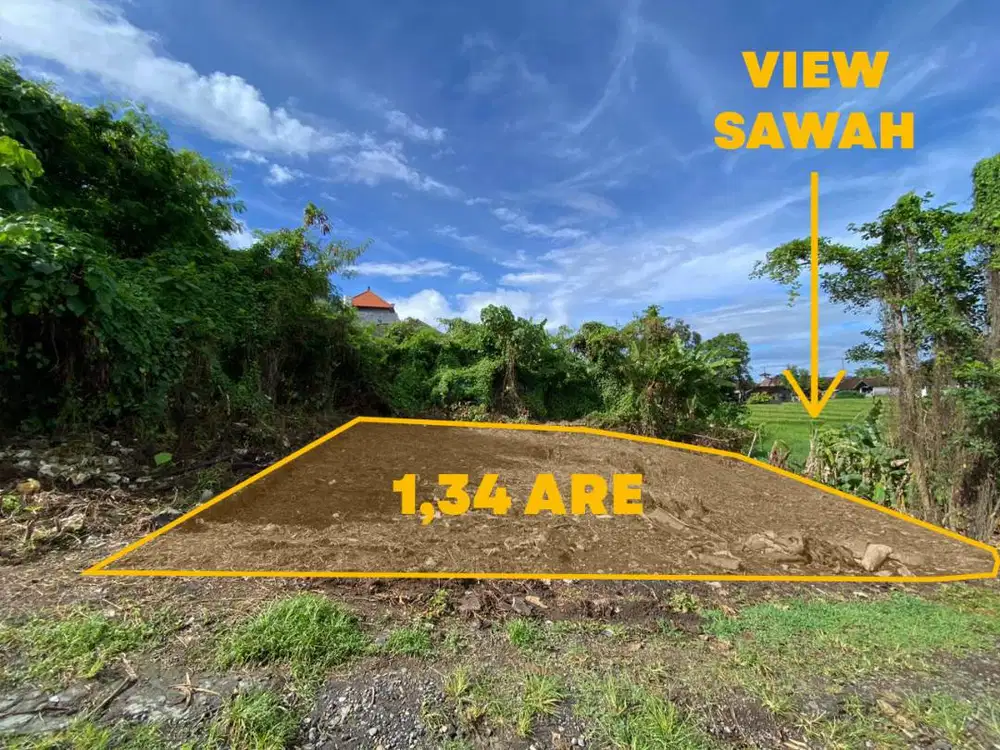 Tanah Strategis View Sawah di Dalung