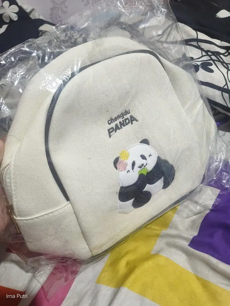 Tas ransel gambar panda asli china
