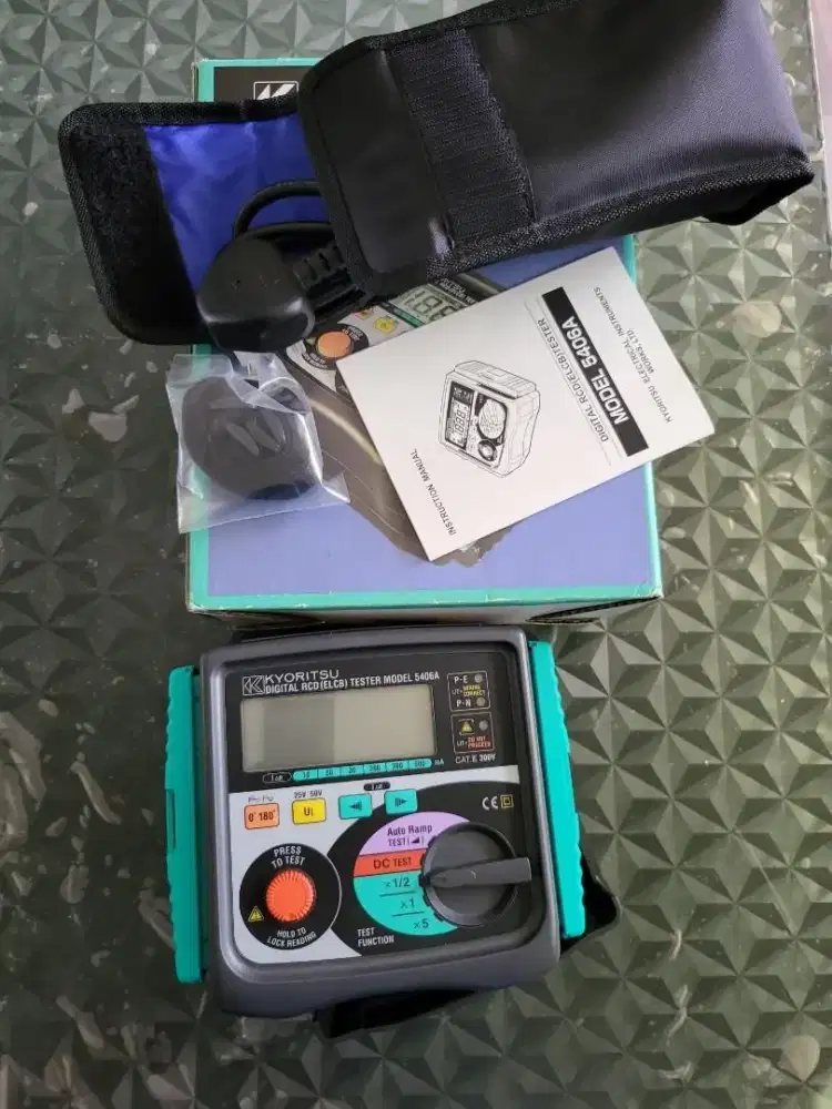 Kyoritsu 5406A Digital RCD (ELCB) Tester Elektrik Tools Uji Listrik