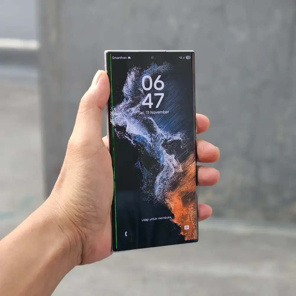 SAMSUNG GALAXY S22 ULTRA SEIN 5G 8/128 GB MINUS GARIS FUNGSI NORMAL