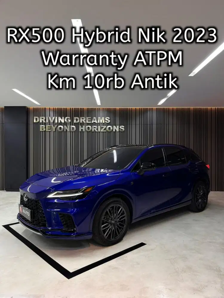Lexus RX500h Hybrid F-Sport 2024 Biru B500GUD Km10rb Nik 2023
