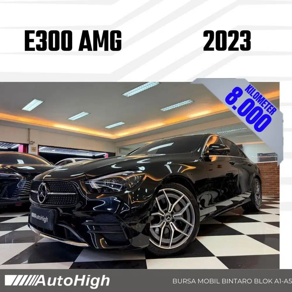 DP10% [Km8.000] E300 AMG 2023 Black Reg 2022 #AUTOHIGH