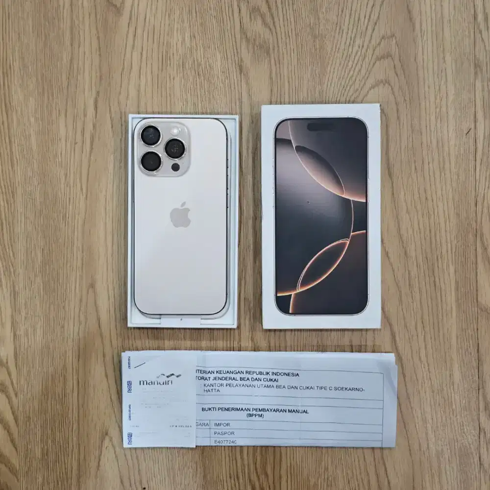 iPhone 16 Pro 256GB Beacukai Fullset