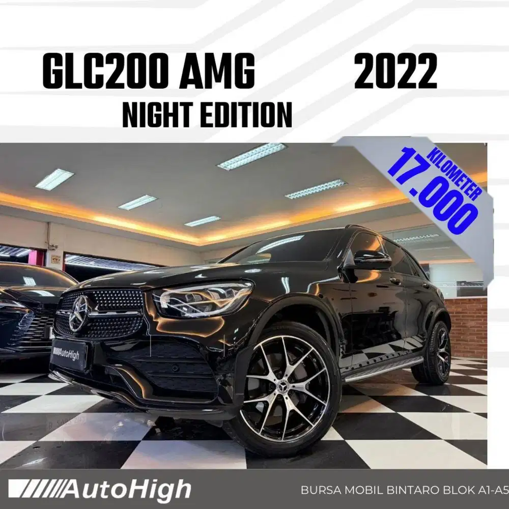 DP10% [Km17.000] GLC200 AMG 2022 Black / GLC 200 Reg 2023 #AUTOHIGH
