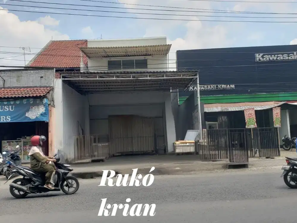 Ruko strategies 2 lantai, 0 jalan raya, Krian