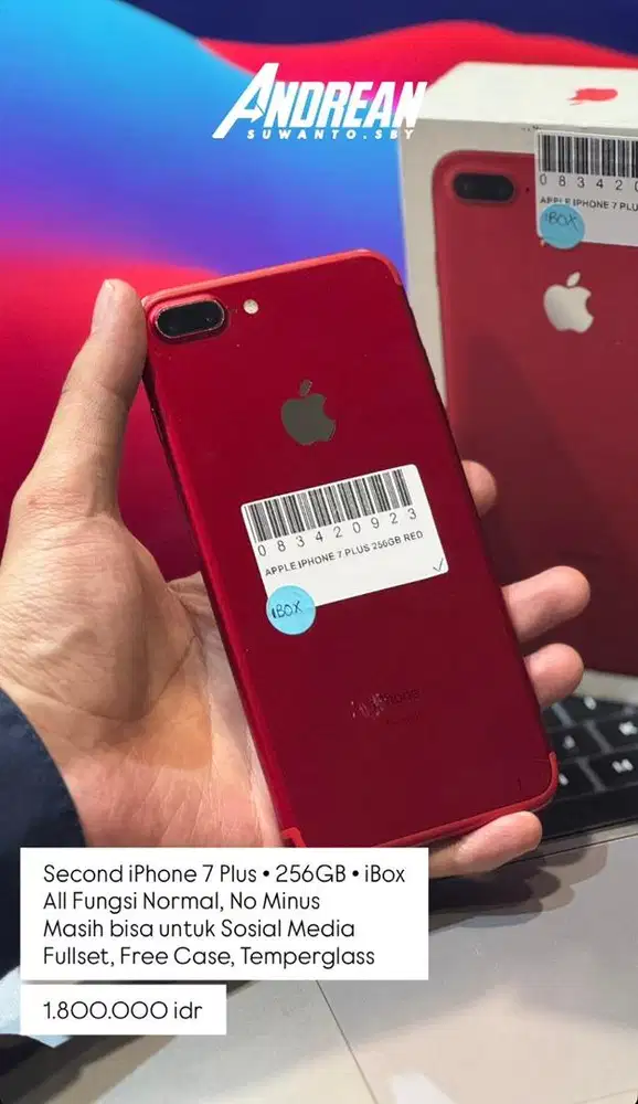 Second Iphone 7+ 256gb Ibox