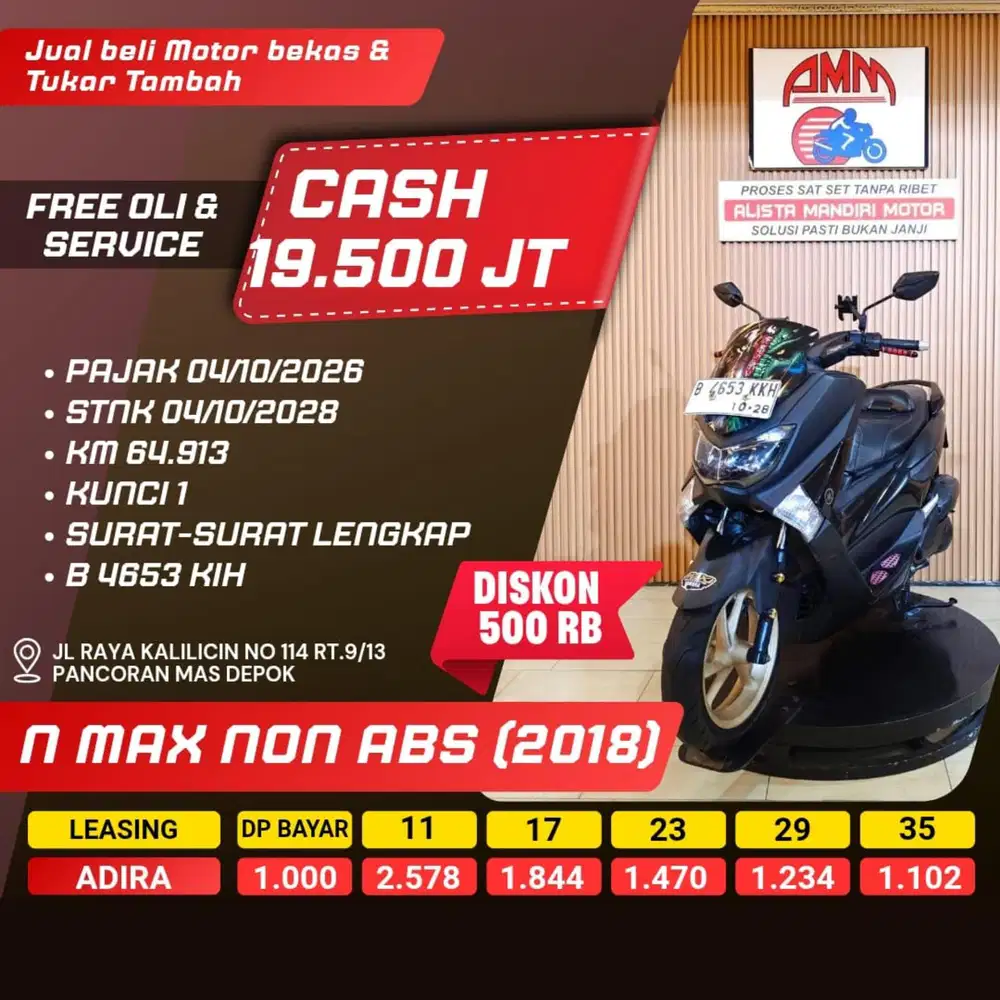 Yamaha N MAX OLD 155 2018 PLAT B BEKASI
