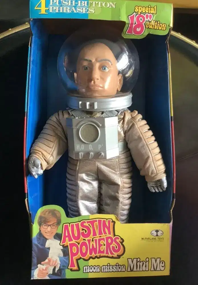 Mcfarlane 18” Austin powers moon mission MINI ME figure toys kolektoe