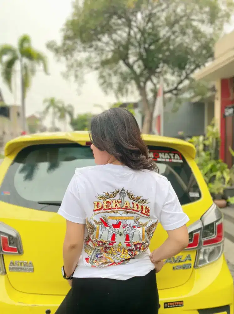 Jersey dan kaos 1 Dekade Yamaha king Serpong