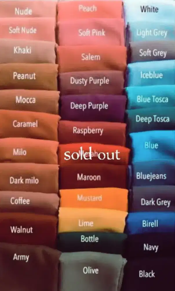 Kerudung segi empat modern simple