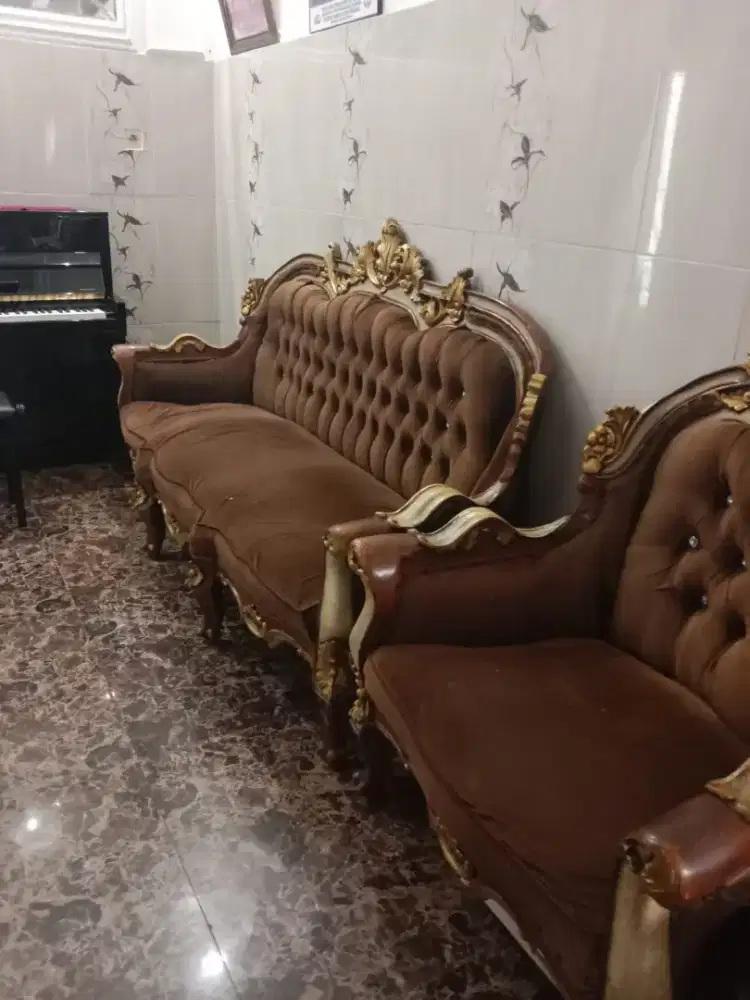 Kursi Ukir 3+1 ( Tanpa Meja )