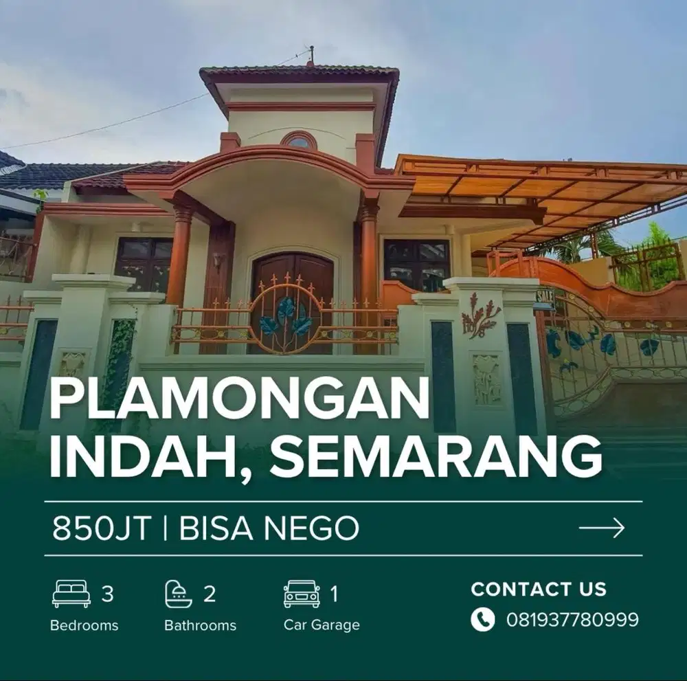 Rumah Plamongan Indah Siap Huni Tanpa Perantara
