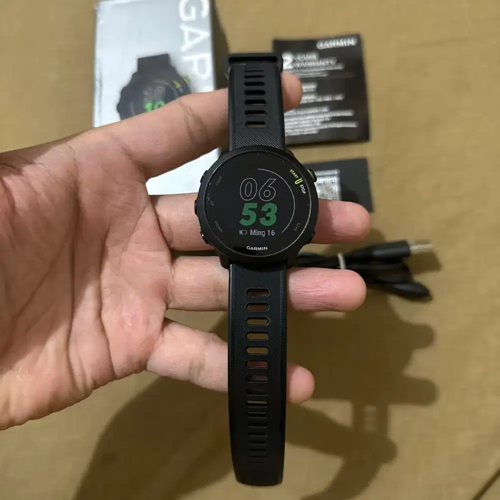 garmin forerunner 55 fullset garansi on