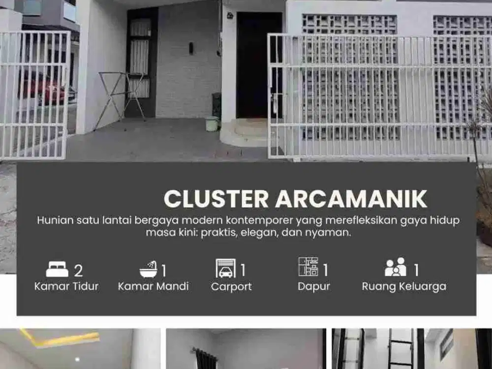 Rumah Baru Siap Huni Di Cisaranten Arcamanik Kota Bandung, Cluster Dekat Antapani