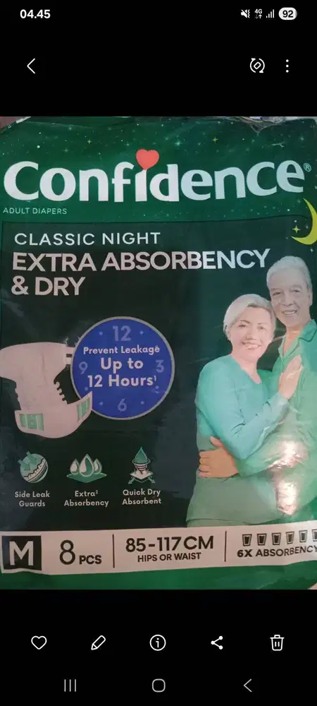 Bismillah jual pampers confidence baru belum terpakai 10 pack..