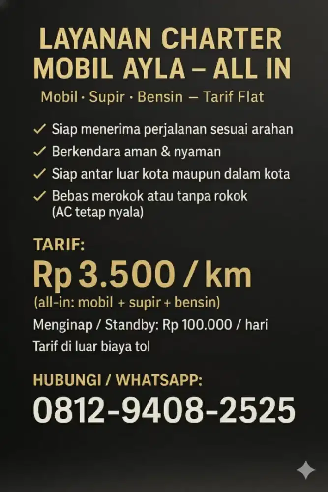 rental mobil 3500 all in one