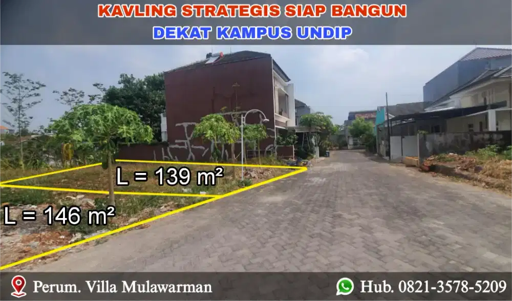 Tanah Kavling Strategis Dekat UNDIP Tembalang