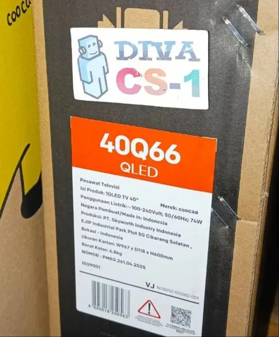 Coocaa 40Q66 Google TV Android 40inch QLED Dolby Stereo Antapani Bdg