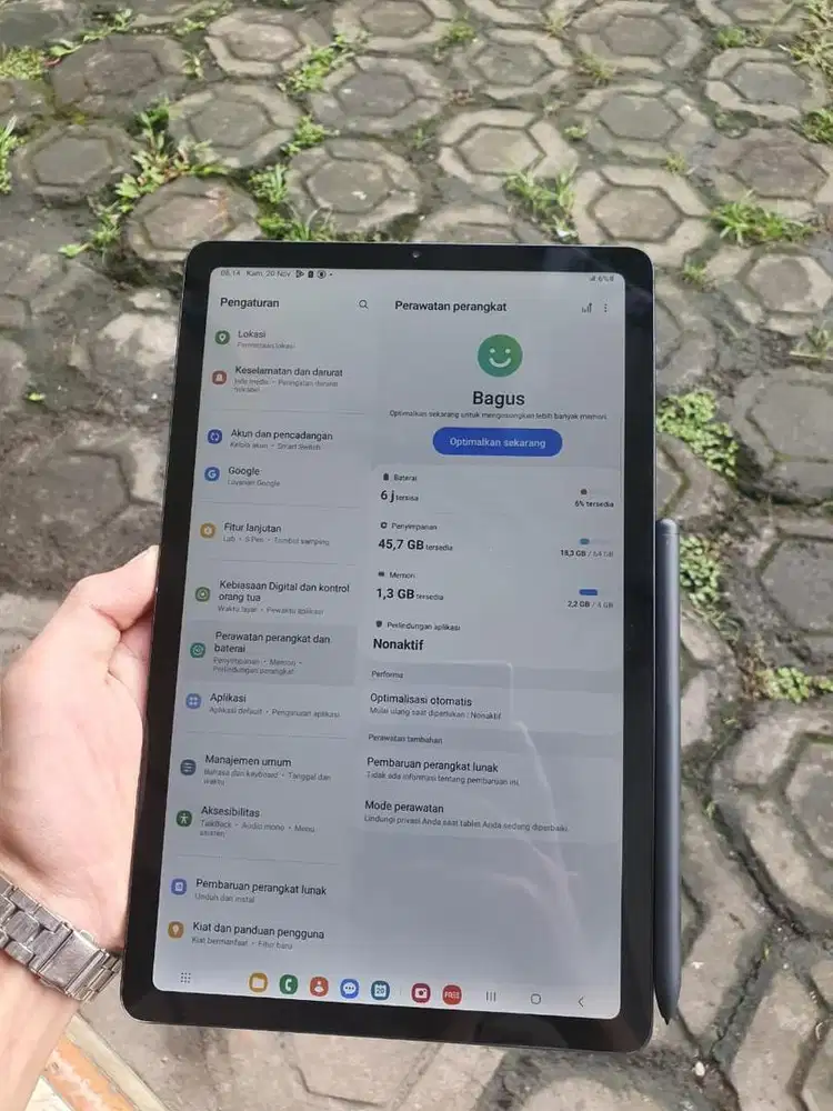 Tab s6 lite 4/64 gb batangan dan s pen murah